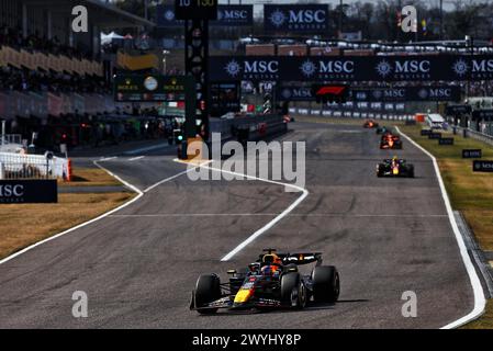 Suzuka, Japan. April 2024. Max Verstappen (NLD) Red Bull Racing RB20. 07.04.2024. Formel-1-Weltmeisterschaft, Rd 4, Großer Preis Von Japan, Suzuka, Japan, Wettkampftag. Das Foto sollte lauten: XPB/Alamy Live News. Stockfoto