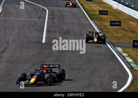 Suzuka, Japan. April 2024. Max Verstappen (NLD) Red Bull Racing RB20. 07.04.2024. Formel-1-Weltmeisterschaft, Rd 4, Großer Preis Von Japan, Suzuka, Japan, Wettkampftag. Das Foto sollte lauten: XPB/Alamy Live News. Stockfoto