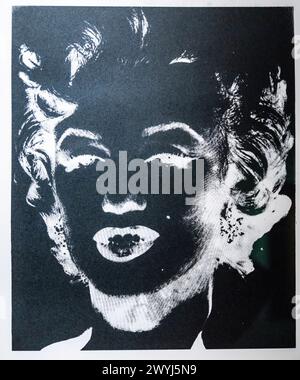 Andy Warhol, Marilyn Monroe, Reversal Series, ca. 1978, Siebdrucktinte auf Papier, Moco Museum, Amsterdam, Niederlande Stockfoto