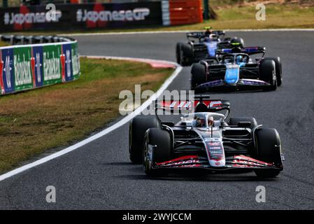 Suzuka, Japan. April 2024. Kevin Magnussen (DEN) Haas VF-24. Formel-1-Weltmeisterschaft, Rd 4, großer Preis von Japan, Sonntag, 7. April 2024. Suzuka, Japan. Quelle: James Moy/Alamy Live News Stockfoto