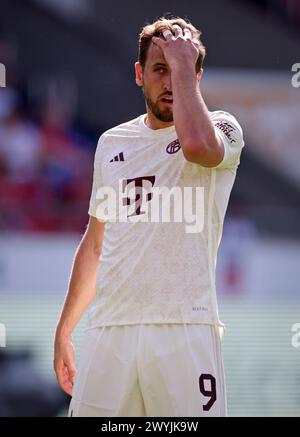 HEIDENHEIM, DEUTSCHLAND - 06. APRIL: Harry Kane von Bayern München enttäuscht während des Bundesliga-Spiels zwischen 1. FC Heidenheim 1846 und FC Bayern München in der Voith-Arena am 06. April 2024 in Heidenheim. © diebilderwelt / Alamy Stock © diebilderwelt / Alamy Stock Stockfoto