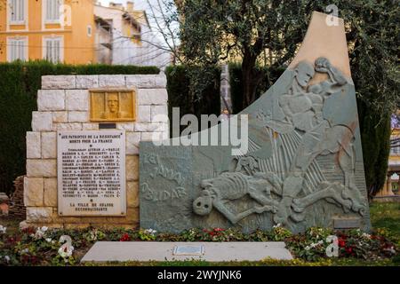 Kriegsdenkmal in Grasse, Provence-Alpes-Côte dAzur., Frankreich. Stockfoto