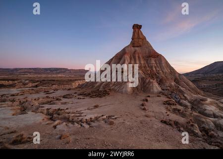 Spanien, Navarra, Arguedas, Wüste Bardenas Reales, UNESCO-Biosphärenreservat Stockfoto