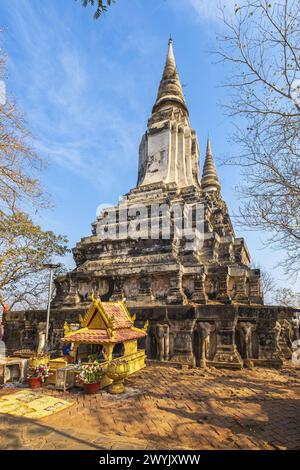 Kambodscha, Provinz Kandal, Oudong, ehemalige Hauptstadt Kambodschas für fast 250 Jahre bis 1866 und monumentale königliche Nekropole auf einem Hügel verstreut Stockfoto