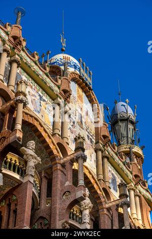 Spanien, Katalonien, Barcelona, Palau de la Musica Catalana (Katalanischer Musikpalast), Konzertsaal entworfen vom Architekten der katalanischen Moderne Lluis Domènech i Montaner, UNESCO-Weltkulturerbe Stockfoto