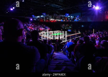 Manchester, Großbritannien. April 2024. Eine allgemeine Ansicht von Manchester Central vor dem Finale der Johnstone's Paint Tour Championship in Manchester Central, Manchester, Vereinigtes Königreich, 7. April 2024 (Foto: Cody Froggatt/News Images) in Manchester, Vereinigtes Königreich am 7. April 2024. (Foto: Cody Froggatt/News Images/SIPA USA) Credit: SIPA USA/Alamy Live News Stockfoto