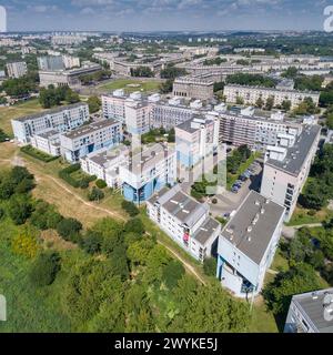 Centrum E Housing Estate, Nowa Huta, Krakau, Polen Stockfoto