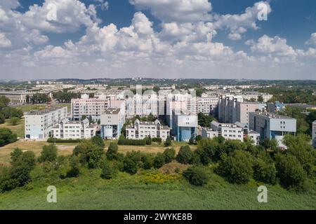 Centrum E Housing Estate, Nowa Huta, Krakau, Polen Stockfoto