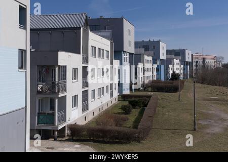 Centrum E Housing Estate, Nowa Huta, Krakau, Polen Stockfoto