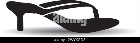 Einfaches Slipper Logo Vektor Symbol Illustration Design Stock Vektor