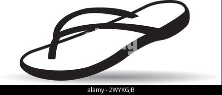 Einfaches Slipper Logo Vektor Symbol Illustration Design Stock Vektor