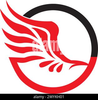 Wing Logo Vorlage Vektor Symbol Illustration Design Stock Vektor