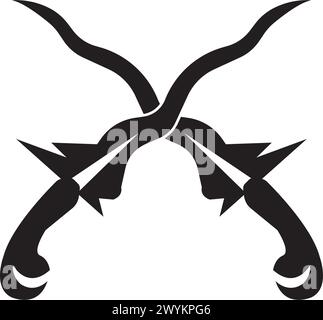 Designvorlage für Keris-Logo-Symbol-Vektor Stock Vektor