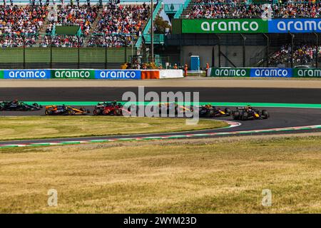 Suzuka Circuit, Mie, Japan. 7.April 2024; Max Verstappen aus den Niederlanden und Oracle Red Bull Racing leiteten den Neustart des Rennens während des Formel-1-Jap Stockfoto