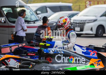 Suzuka Circuit, Mie, Japan. 7.April 2024; Yuki Tsunoda von Japan und Visa Cash App RB während des Großen Preises von Japan in der Formel 1 Stockfoto