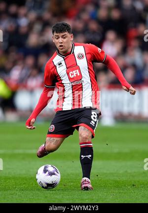 Gustavo Hamer von Sheffield United während des Premier League-Spiels in der Bramall Lane, Sheffield. Bilddatum: Sonntag, 7. April 2024. Stockfoto