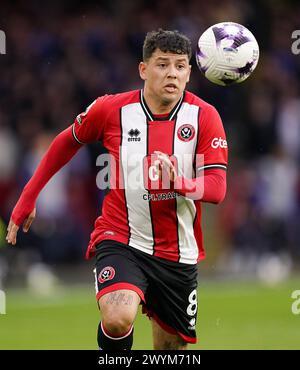 Gustavo Hamer von Sheffield United während des Premier League-Spiels in der Bramall Lane, Sheffield. Bilddatum: Sonntag, 7. April 2024. Stockfoto