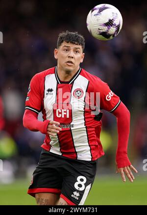 Gustavo Hamer von Sheffield United während des Premier League-Spiels in der Bramall Lane, Sheffield. Bilddatum: Sonntag, 7. April 2024. Stockfoto