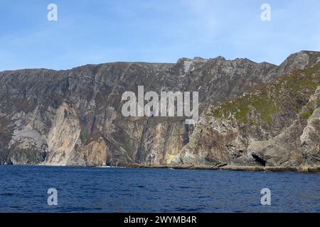 Sea Cliffs Ireland in der Slieve League in der Nähe des Teelin County Donegal Ireland. Stockfoto