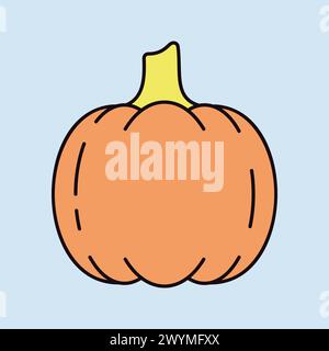 Kürbis-isoliertes Vektorsymbol. Gemüseschild. Graph-Symbol für Lebensmittel- und Getränkeseite, Apps-Design, mobile Apps und Printmedien, Logo, UI Stock Vektor
