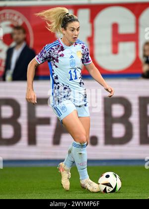 LEUVEN - Alexia Putellas aus Spanien während des Qualifikationsspiels der Frauen in der Gruppe A2 zwischen Belgien und Spanien im den Dreef Stadium am 5. April 2024 in Leuven, Belgien. ANP | Hollandse Hoogte | GERRIT VAN COLOGNE Stockfoto