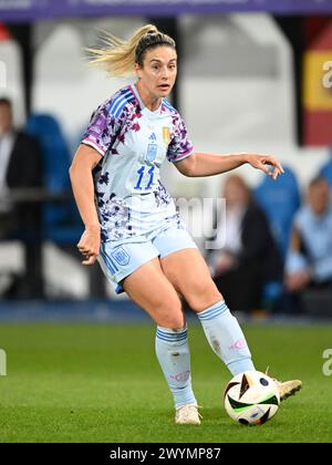 LEUVEN - Alexia Putellas aus Spanien während des Qualifikationsspiels der Frauen in der Gruppe A2 zwischen Belgien und Spanien im den Dreef Stadium am 5. April 2024 in Leuven, Belgien. ANP | Hollandse Hoogte | GERRIT VAN COLOGNE Stockfoto