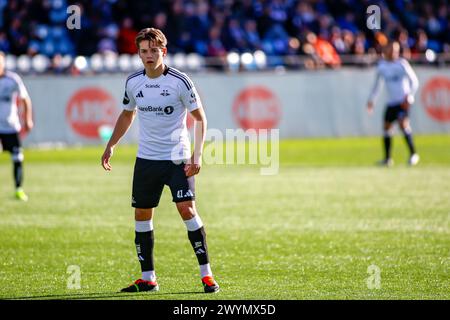 Drammen, Norwegen, 7. April 2024. Rosenborg Sverre Nypan im Eliteserien-Spiel zwischen Strømsgodset und Rosenborg im Marienlyst-Stadion. Quelle: Frode Arnesen/Alamy Live News Stockfoto