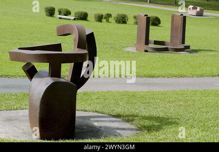 Chillida Leku Museum. Caserío Zabalaga. Hernani. Guipúzcoa. Euskadi. Spanien. Stockfoto