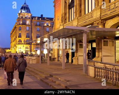 Hotel Maria Cristina, Teatro Victoria Eugenia, Donostia, San Sebastian, Gipuzkoa, Euskadi, Spanien. Stockfoto