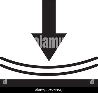 Elastische Symbolvektor-Illustration Symboldesign Stock Vektor