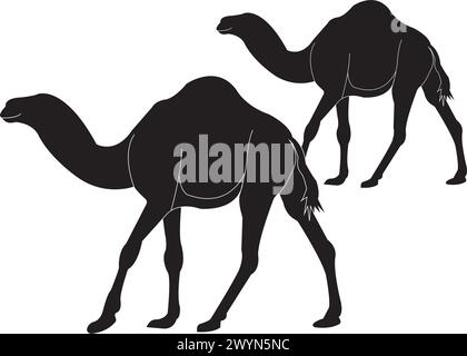 Kamel-Logo Vektor-Illustration Design Stock Vektor