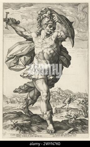 Horatius Cocles, von den römischen Helden, 1586 Stockfoto