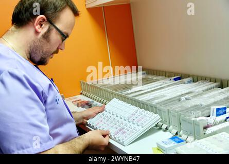 Anatomische Pathologie, Krankenhaus Donostia, San Sebastian, Gipuzkoa, Baskenland, Spanien. Stockfoto