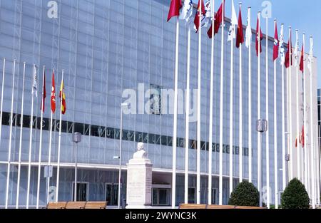 Palacio de Congresos. Campo de las Naciones. Madrid. Spanien. Stockfoto