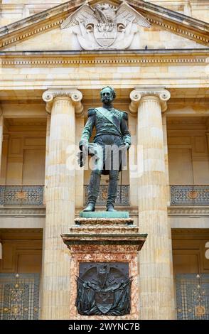 General Tomas C. de Mosquera, Capitolio Nacional, Plaza de Bolivar, Bogota, Cundinamarca, Kolumbien. Stockfoto