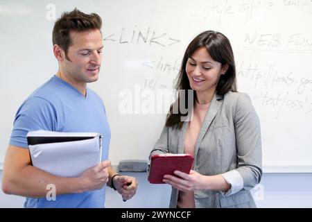 Geschäftsführender Gesellschafter. Computer-Akademie. Stockfoto