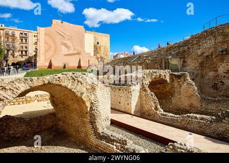 Prätorium und römischer Zirkus, Geschichtsmuseum von Tarragona (MHT), Tarragona Stadt, Katalonien, Spanien, Europa. Stockfoto