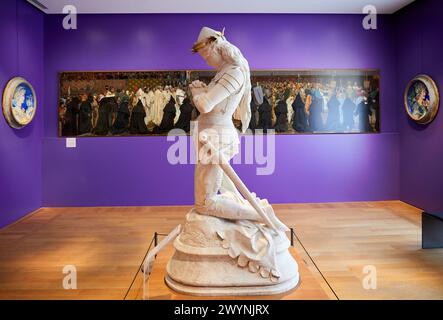 Jeanne d'Arc, 1875, Emmanuel Frémiet, Petit Palais Musée des Beaux Arts de la Ville de Paris, Frankreich, Europa. Stockfoto