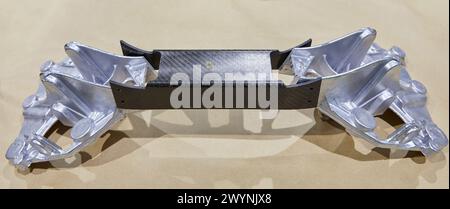 LowFlip Cell, Zelle für die automatische Fertigung von Komponenten in Verbundwerkstoffen, Luft- und Raumfahrtindustrie, Industrieeinheit, Technologiezentrum, Tecnalia Research & Innovation, Donostia, San Sebastian, Gipuzkoa, Baskenland, Spanien. Stockfoto