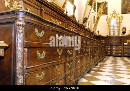 Vestry in der Kathedrale von Granada (klassische Renaissance, 16. Und 17. Jahrhundert). Andalusien. Spanien. Stockfoto