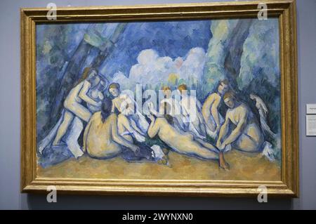 Baders (Les Grandes Baigneuses), von Paul Cezanne, National Gallery, London. England. UK. Stockfoto