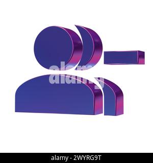 Schöne abstrakte Illustrationen Blaue Gruppe Symbole entfernen Stockfoto