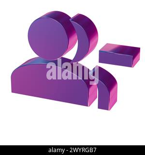 Schöne abstrakte Illustrationen Blaue Gruppe Symbole entfernen Stockfoto