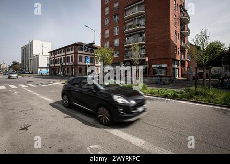 Mailand, Italien. April 2024. Investimento Pedone in Viale Monza 267Milano, Italia - Cronaca Luned&#xec;, 8. April 2024. (Foto di Marco Ottico/Lapresse) Fußgängerunfall in der Viale Monza 267 Mailand, Italien - Nachrichten Montag, 8. April 2024. (Foto: Marco Ottico/Lapresse) Credit: LaPresse/Alamy Live News Stockfoto