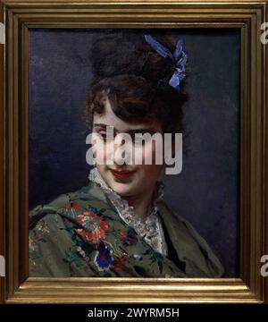 Porträt von Aline Masson, um 1870, Raimundo de Madrazo (1841-1920). Stockfoto