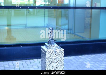 Liszt Ferenc, Franz Liszt, eine Bronzestatue des ungarischen ukrainischen Bildhauers Mihaly Kolodko, Budapest Ferenc Liszt International Airport, Ungarn Stockfoto