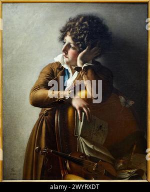 "Porträt von Benoit Agnès Trioson (1790-1804), Spitzname Ruehaus", Anne-Louis Girodet de Roucy-Trioson, 1767-1824, Musée du Louvre, Paris, Frankreich, Eu Stockfoto