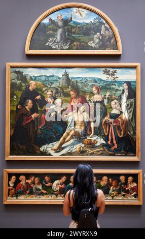 "Altarpiece of the Beweinung of Christ", 1525, Joos van Cleve, Musée du Louvre, Paris, Frankreich, Europa Stockfoto