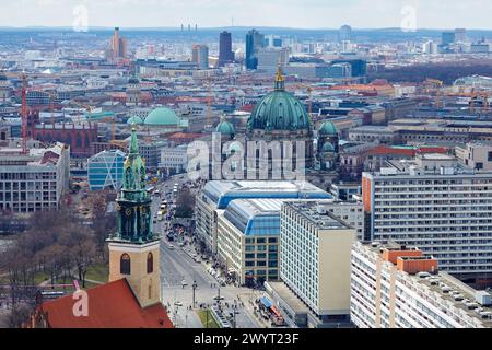 Berliner Dom, Marienkirche Kirche, Alexanderplatz, Berlin, Deutschland. Stockfoto