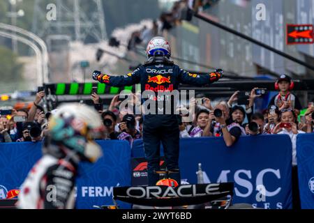 SUZUKA INTERNATIONAL RACING COURSE, JAPAN - APRIL 07: Max Verstappen, Red Bull Racing RB19 beim Großen Preis von Japan auf dem Suzuka International Racing Course am Sonntag, den 07. April 2024 in Suzuka, Japan. (Foto: Michael Potts/BSR Agency) Credit: BSR Agency/Alamy Live News Stockfoto